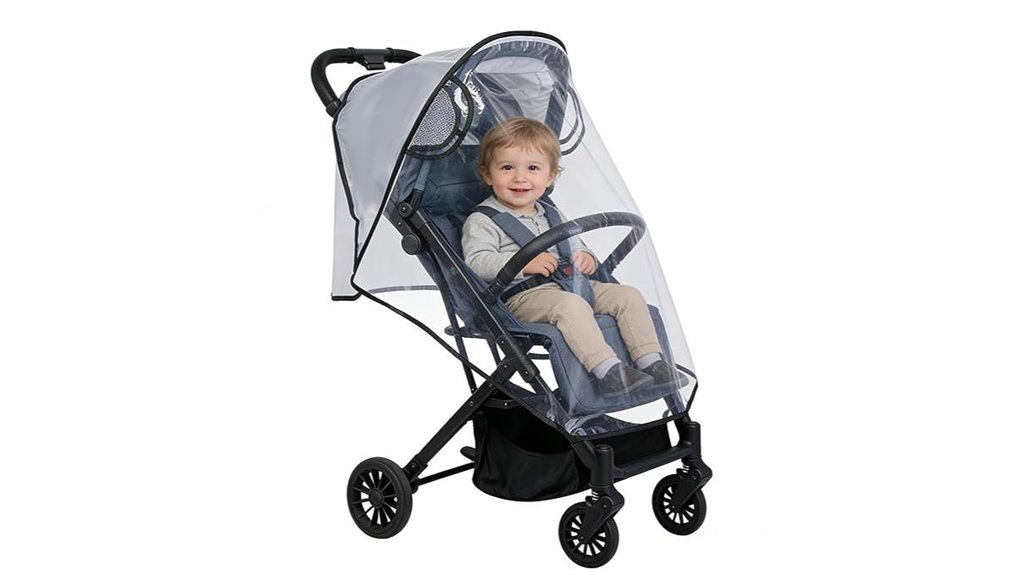 The Best Stroller Rain Covers for Travel (Vented, Clear View) 11 clear universal breathable stroller