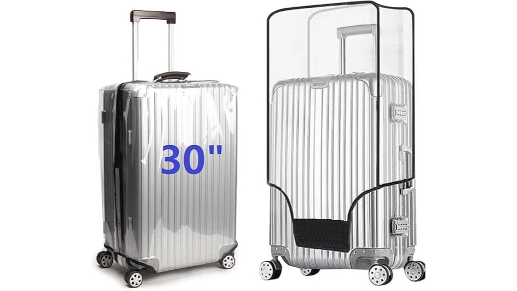 Ultimate Luggage Covers to Guard Against Dust, Scuffs & Rain 13 clear waterproof 30 inch cover
