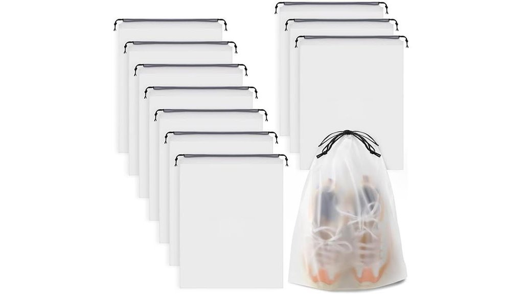 clear waterproof drawstring bags