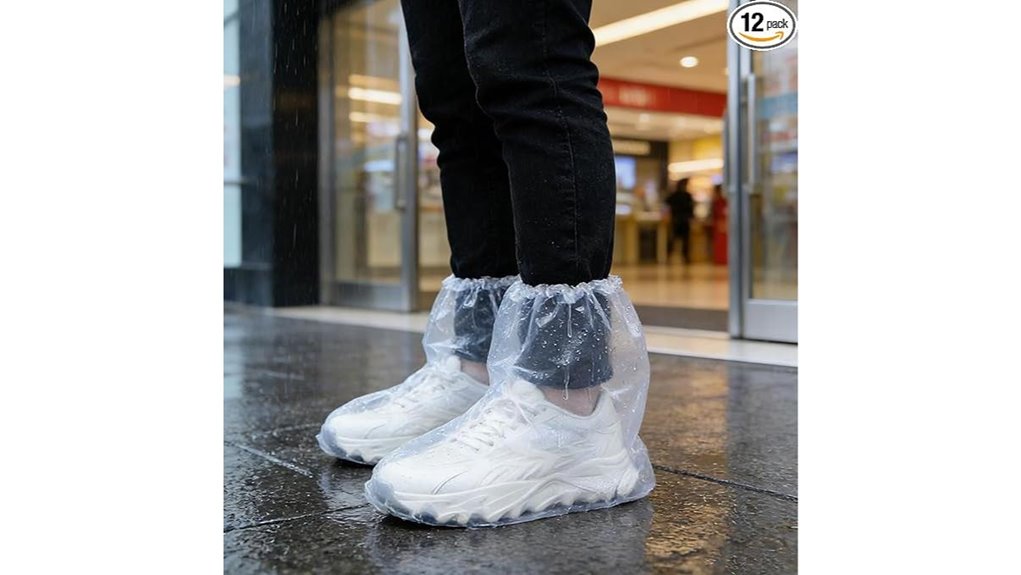 Best Packable Shoe Covers for Hostel Showers You’ll Love 1 clear waterproof non slip 12 pack