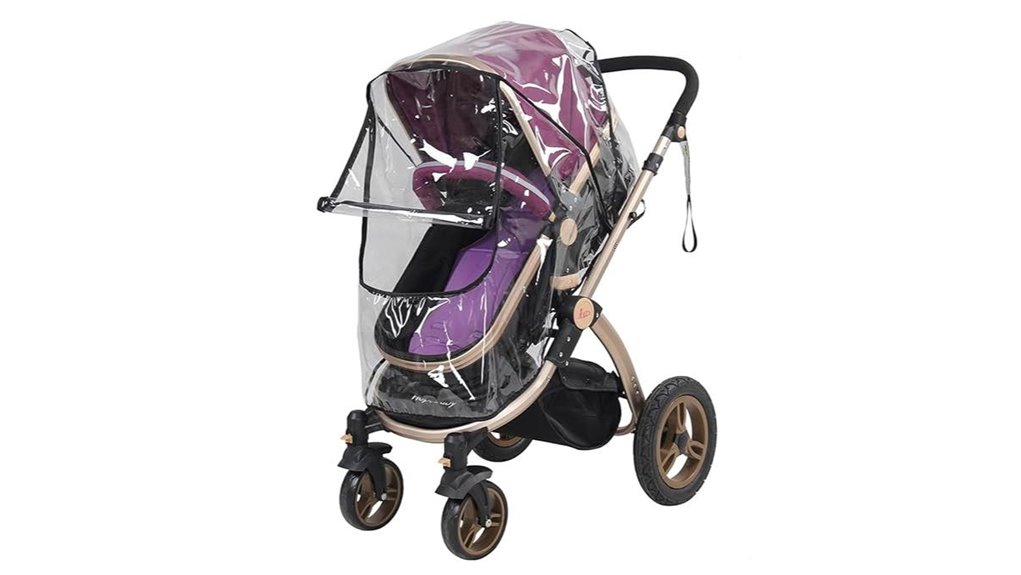The Best Stroller Rain Covers for Travel (Vented, Clear View) 5 clear waterproof stroller cover