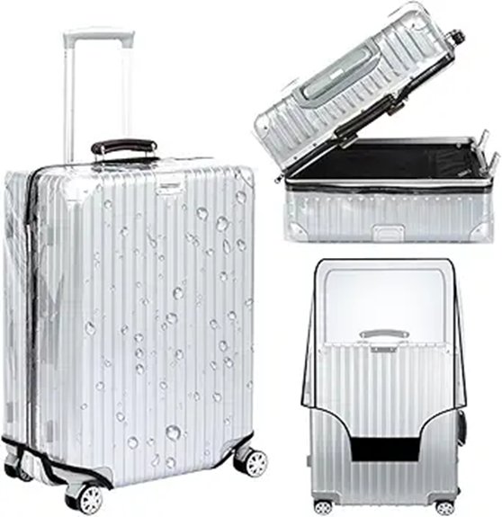 Best Luggage Covers Protect from Rain and Scratches (Add‑On) 3 clear waterproof zip cover