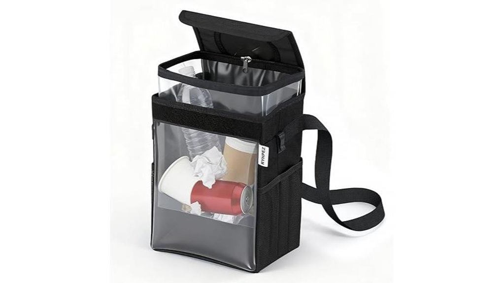 clear window trash can