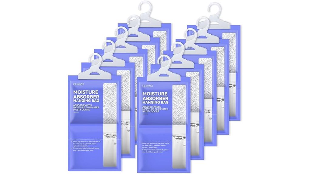 Mini Dehumidifier Packs (Moisture Absorber) Keep Spaces Dry 8 clevast unscented moisture absorbers