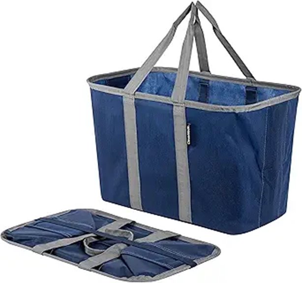 The Best Packable Totes With Snap‑In Base Panels That’re Sturdy 1 clevermade ecobasket grocery tote