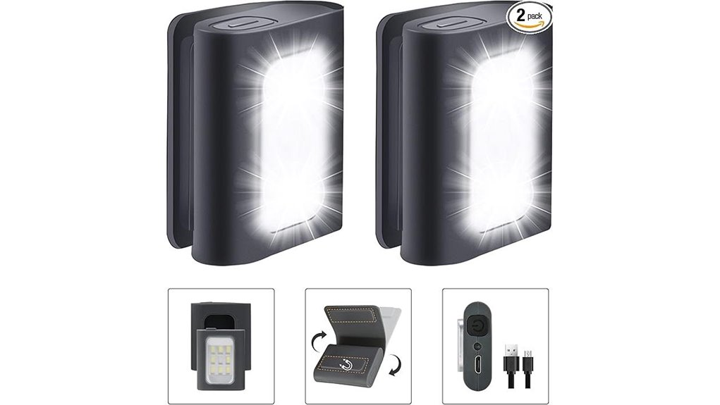 LED Clip Lights for Travel Bags That Keep You Visible 6 clip magnetic led safety lights