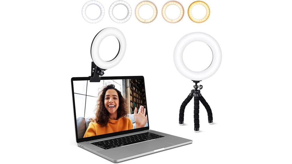 Best Portable Light Panels for Travel Video Calls (Clip-On) 11 clip on ring light videoconferencing
