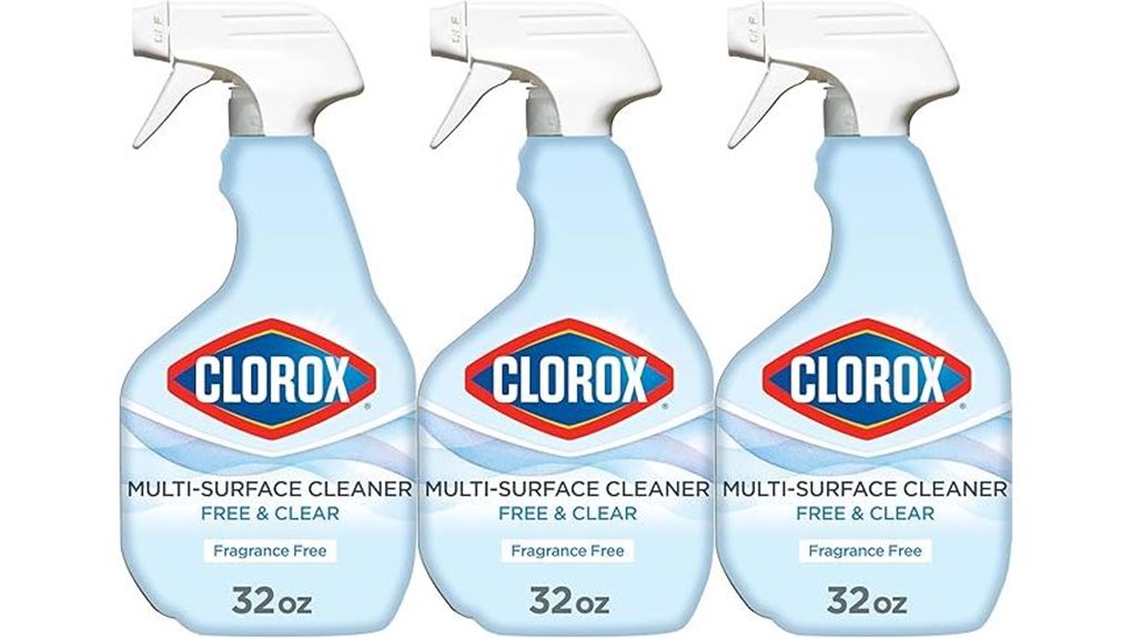 Best Surface Cleaning Spray (non-aerosol) for Spotless Home 6 clorox free clear spray