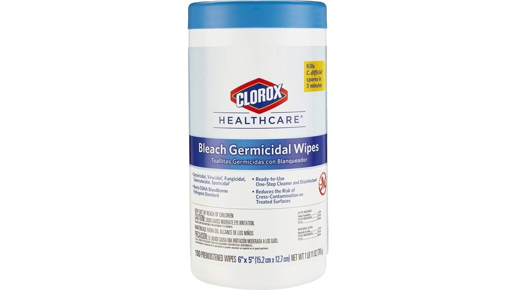 clorox healthcare bleach wipes