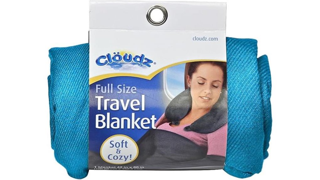 Travel Blankets That Pack Small: Warmth Without Bulk 5 cloudz sky blue airplane blanket