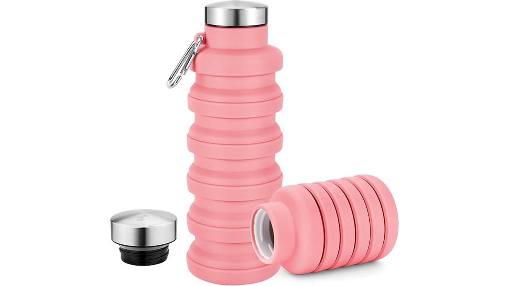 collapsible 17oz bpa free silicone