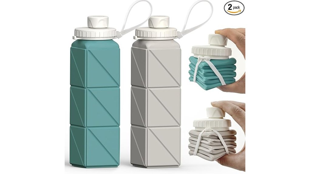 collapsible 20 6oz silicone bottle