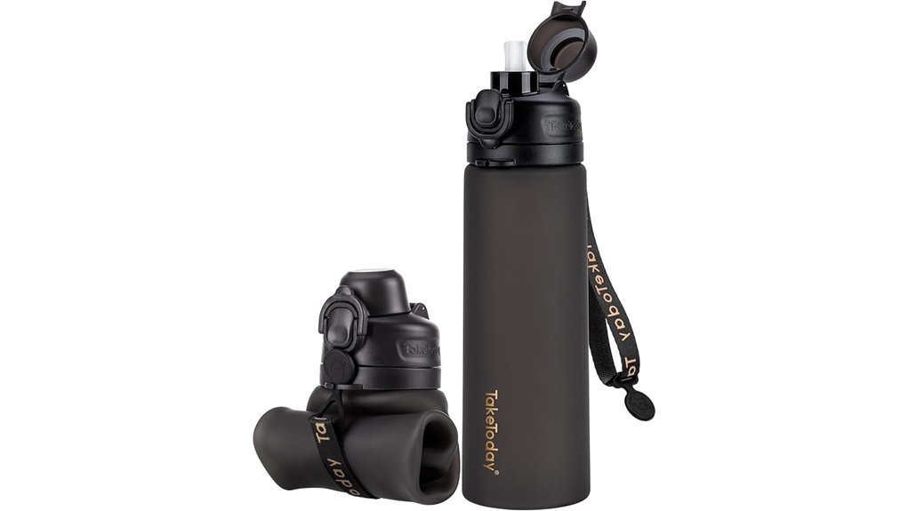 Top Collapsible Silicone Water Bottles for On-the-Go Hydration 5 collapsible 20oz travel bottle