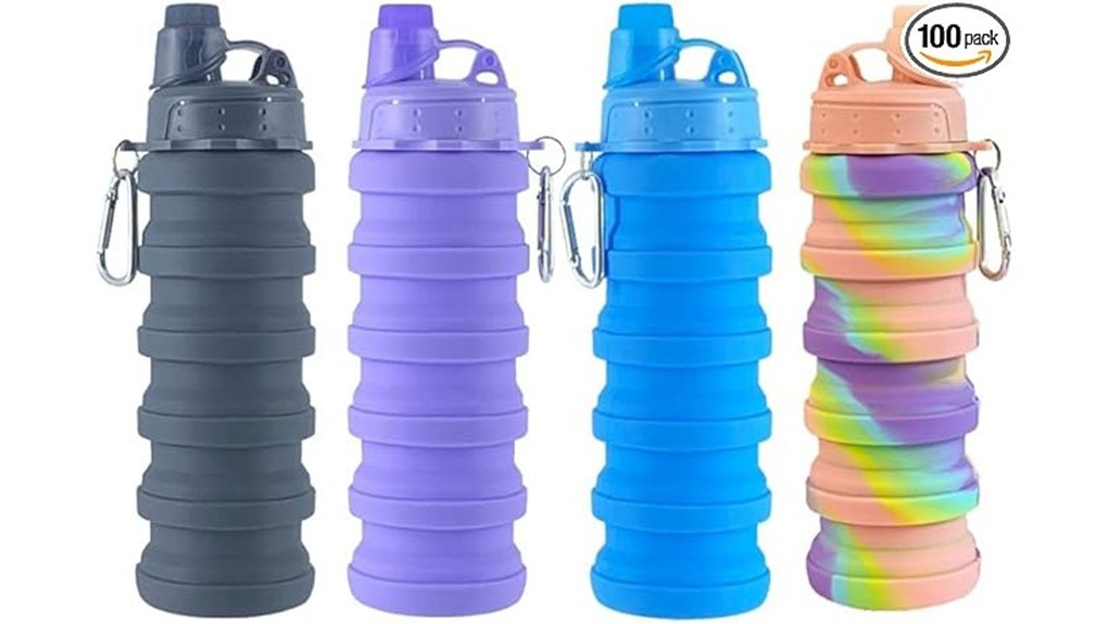 Top Collapsible Silicone Water Bottles for On-the-Go Hydration 13 collapsible 500ml leak proof bottles
