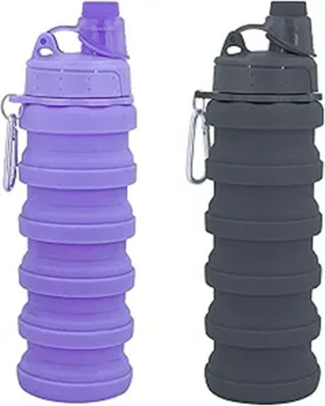 Best Collapsible Water Bottles That Won't Taste Weird 1 collapsible 500ml mountaineering bottle