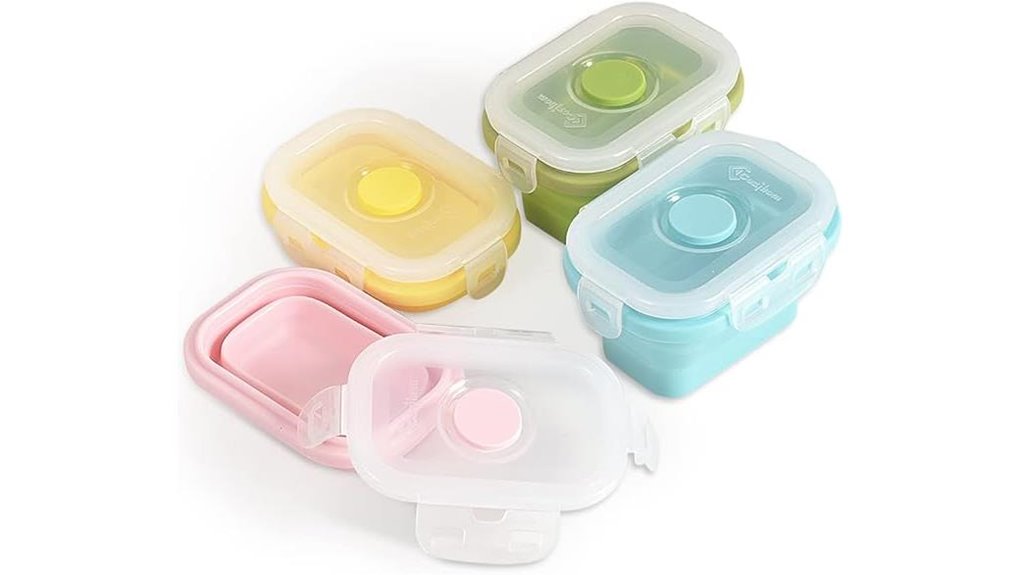 collapsible 5oz silicone set