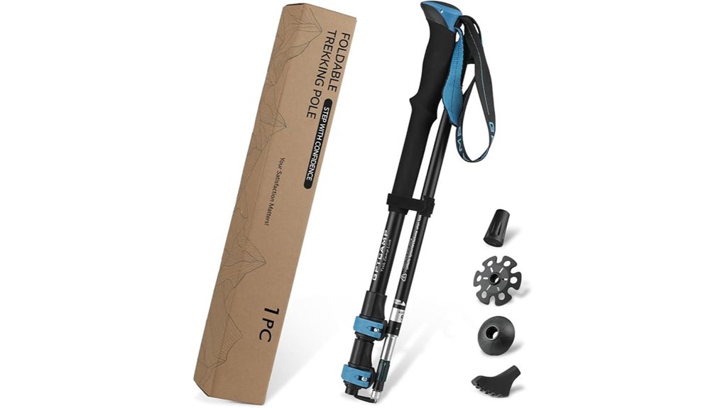 collapsible blue eva pole