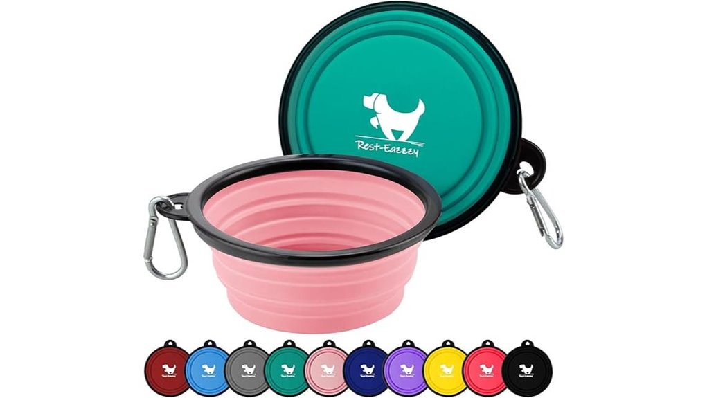 The Best Collapsible Water Bowls for Traveling With Pets 7 collapsible bowls with carabiners