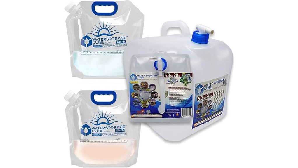 Fridge-Friendly Collapsible Pitchers Perfect for Apartment Stays 4 collapsible bpa free hiking cubes