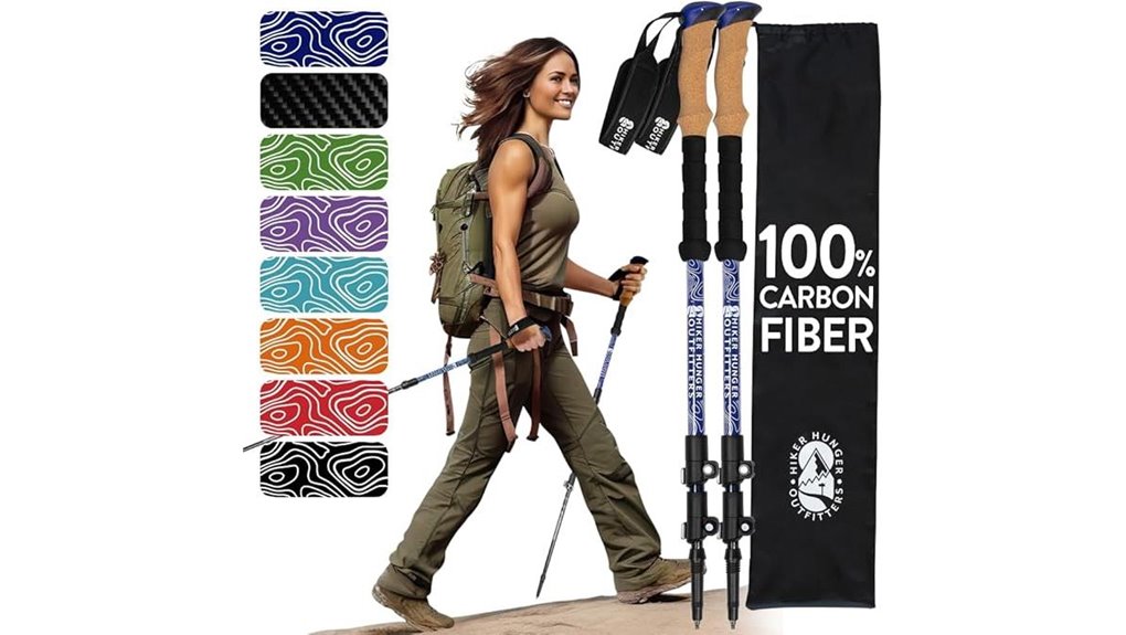 Best Hiking Poles (Carbon Fiber Folding) for Trail Lightness 15 collapsible carbon trekking poles