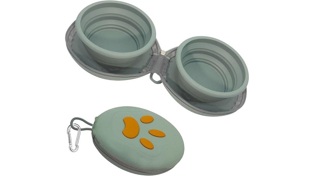 collapsible dog bowl carabiner