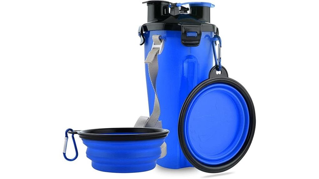 Collapsible Pet Water Bottles for Travel (One-Hand Squeeze) 13 collapsible dog travel bottle