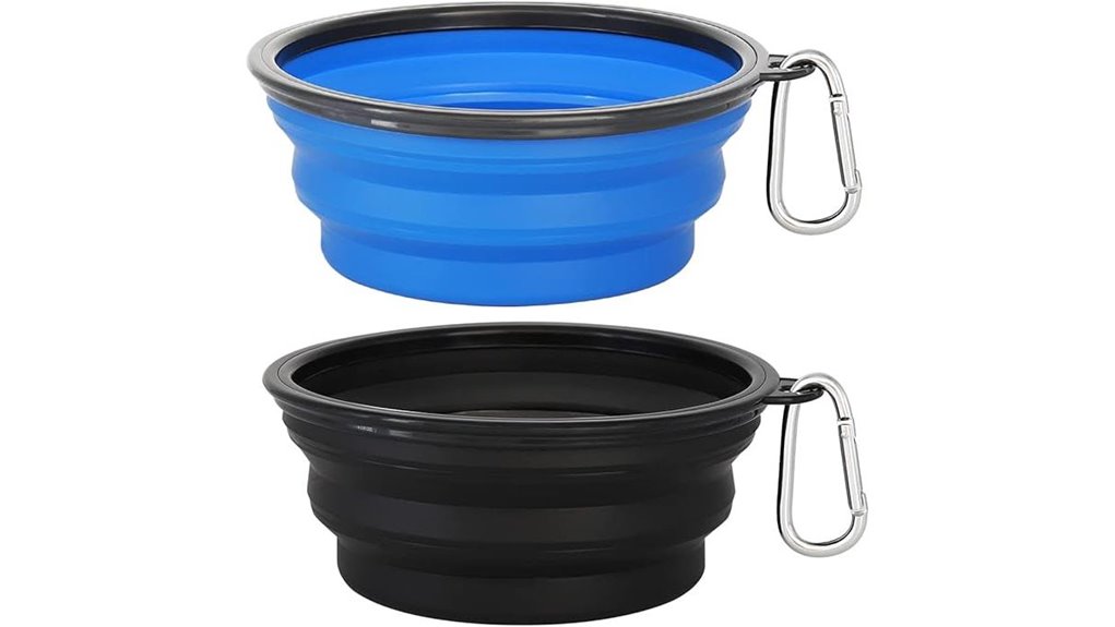 Top Collapsible Pet Bowls for Travel – Leakproof Fold‑ins 14 collapsible dual 34oz bowls