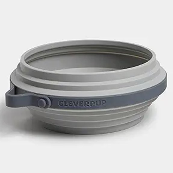 collapsible four cup travel bowl