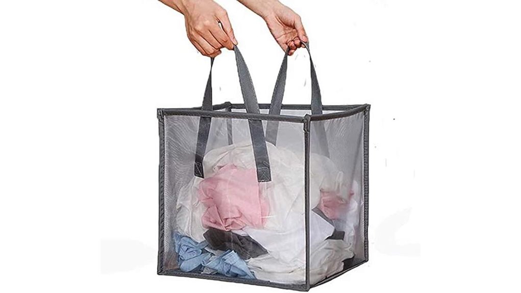 Packable Laundry Hampers for Long Stays (Pop-up Options) 10 collapsible mesh laundry basket