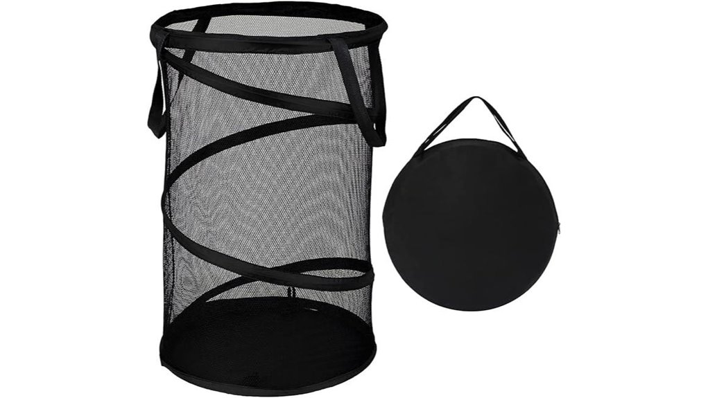 Packable Laundry Hampers for Long Stays (Pop-up Options) 6 collapsible mesh laundry basket