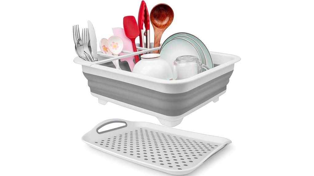 Best Fold-Flat Drying Racks for Compact Travel Apartments 9 collapsible over sink dish rack