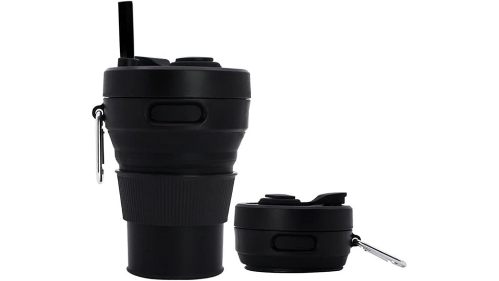 collapsible silicone 450ml mug