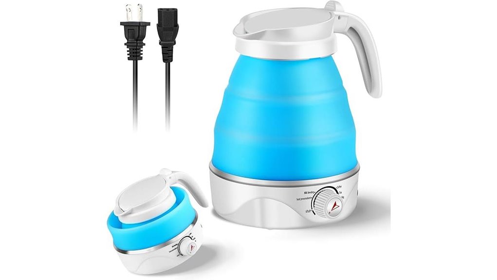 collapsible silicone 600ml kettle