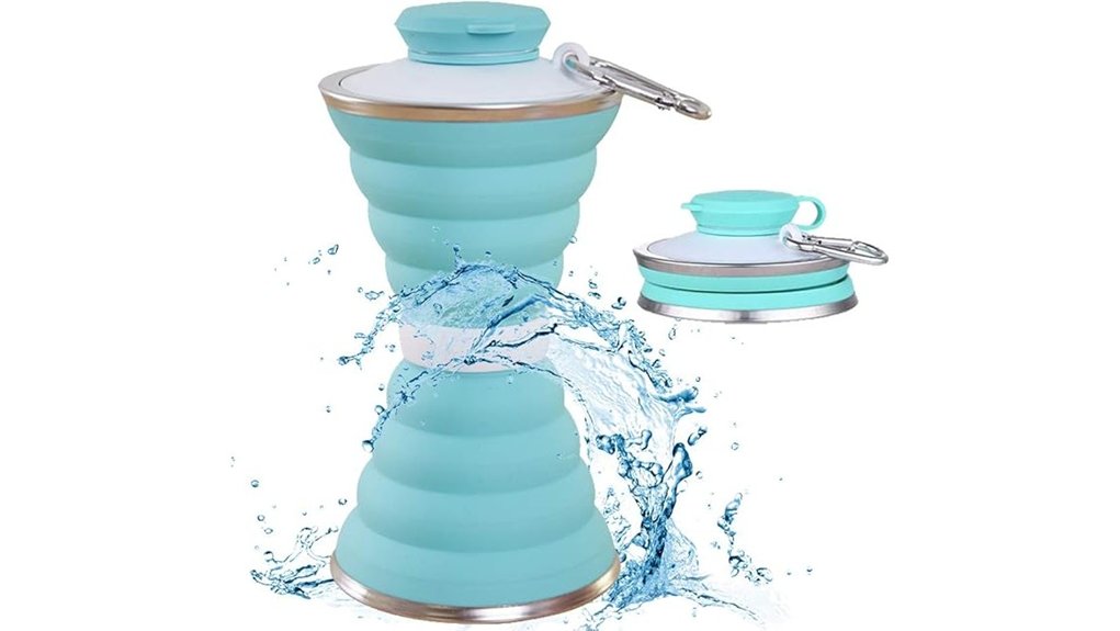 collapsible silicone bottle carabiner