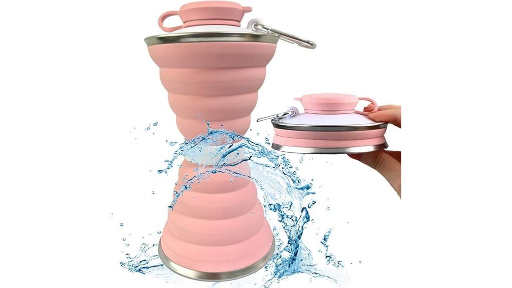collapsible silicone bottle carabiner