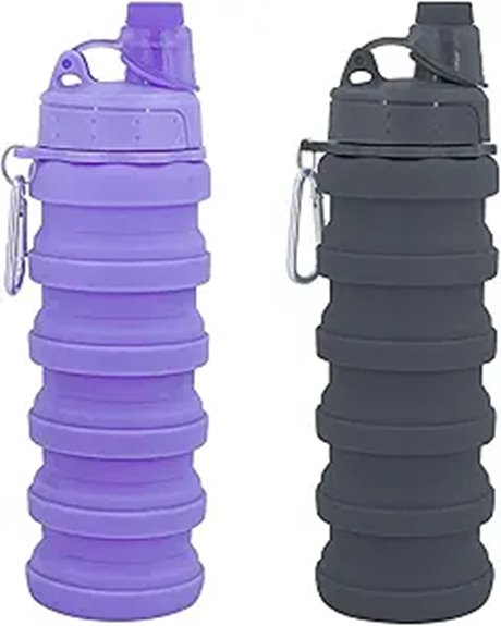 collapsible silicone bottle mountaineering