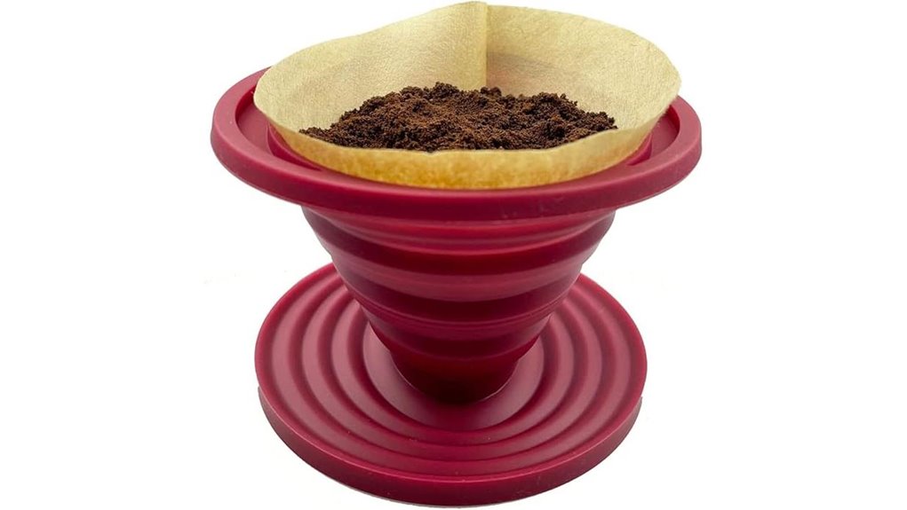 collapsible silicone coffee dripper