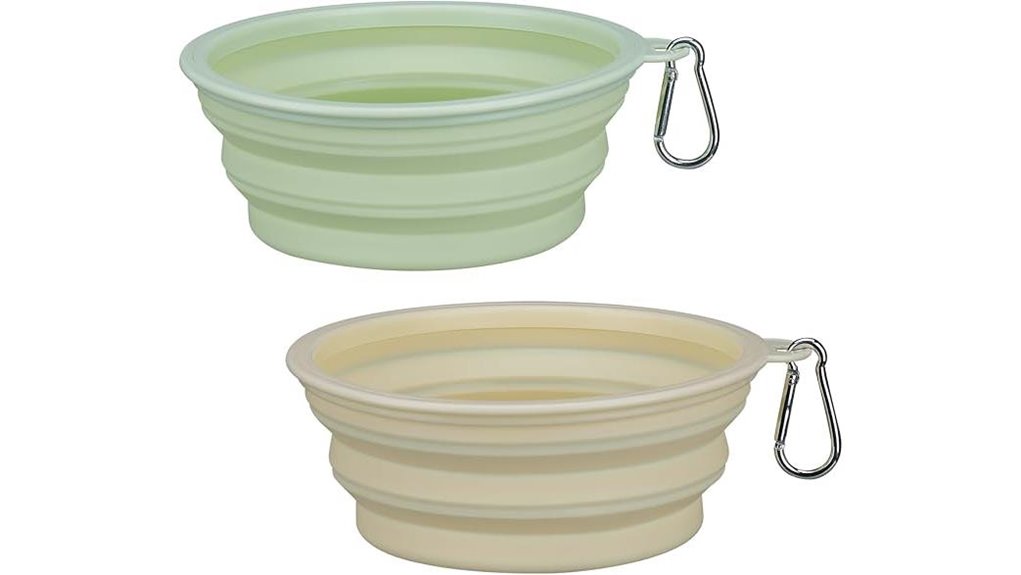 collapsible silicone dog bowls
