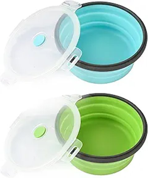 collapsible silicone dog bowls