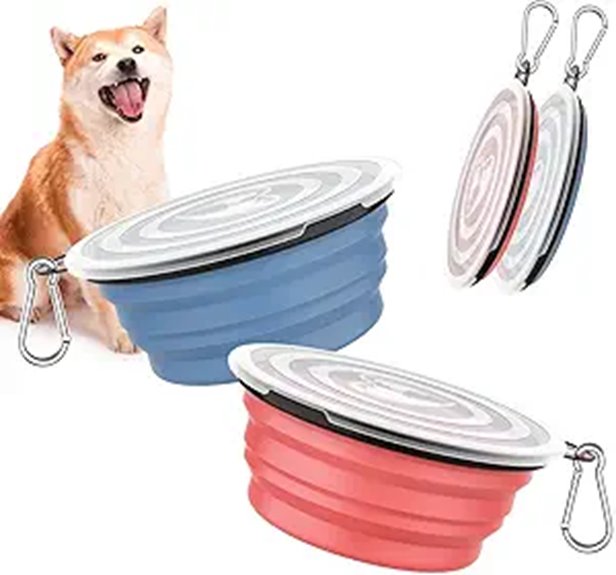 collapsible silicone dog bowls