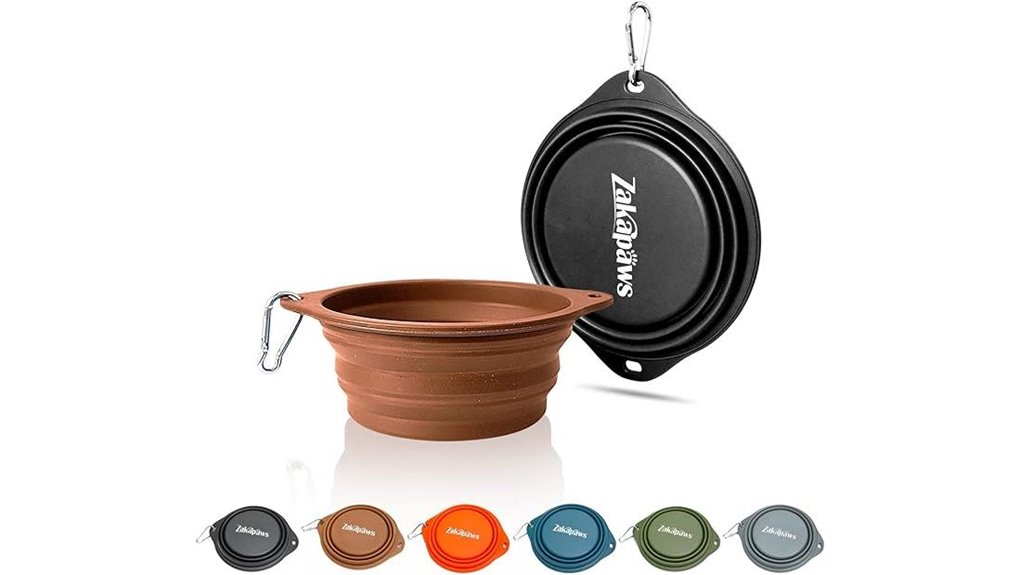 collapsible silicone dog bowls
