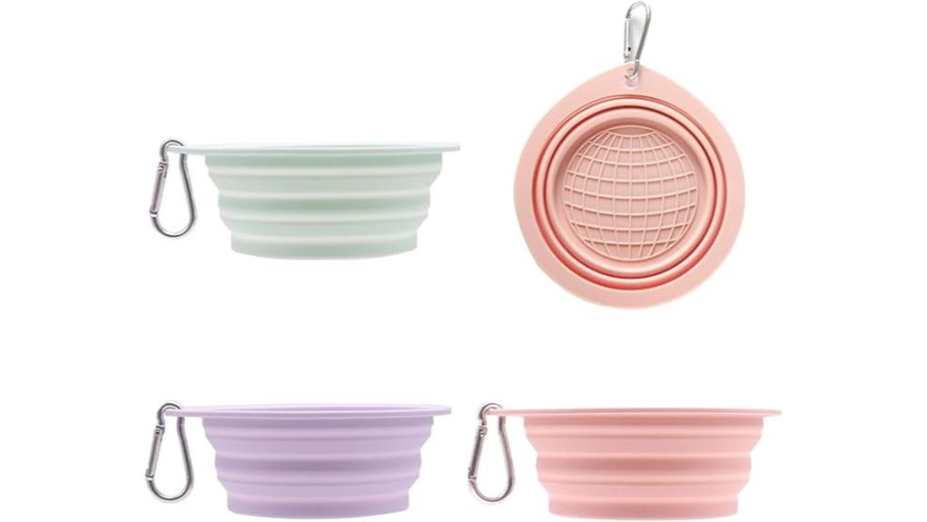 collapsible silicone dog bowls