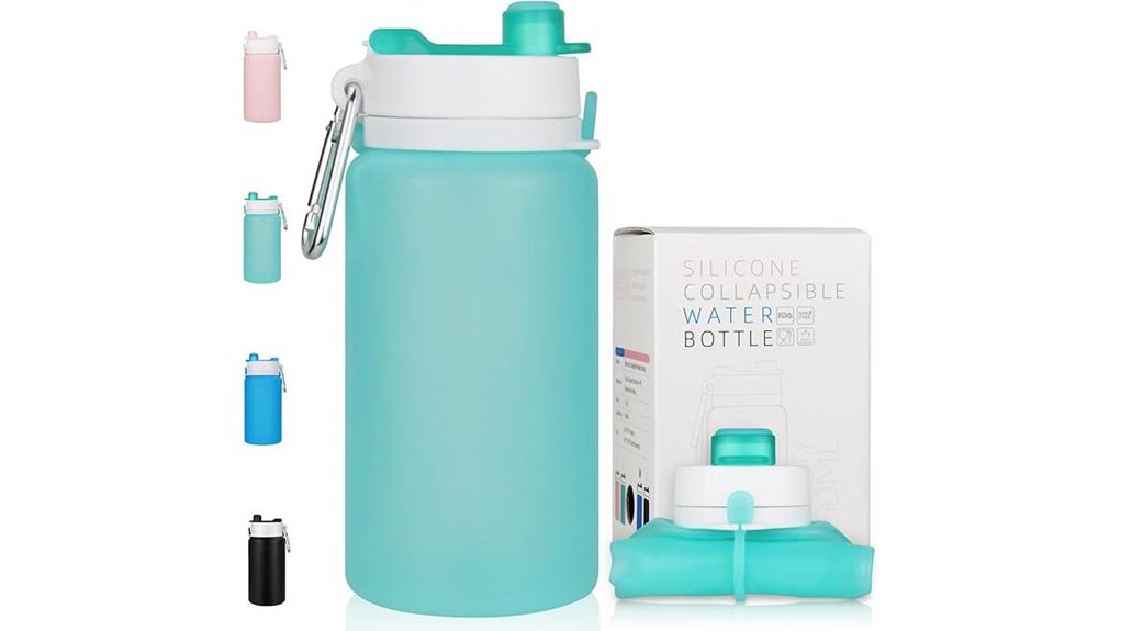 collapsible silicone leak proof bottle