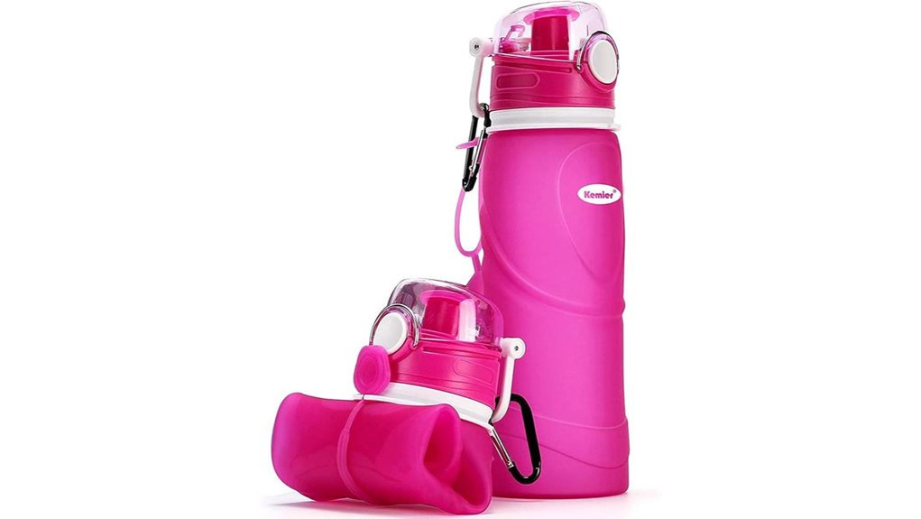 collapsible silicone leakproof bottle
