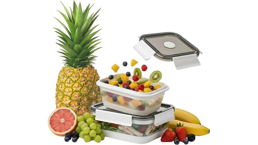 collapsible silicone meal prep