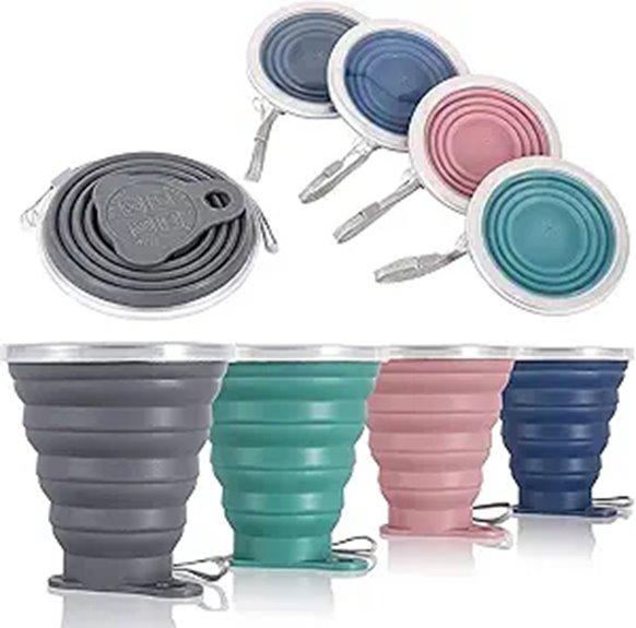 collapsible silicone travel cup