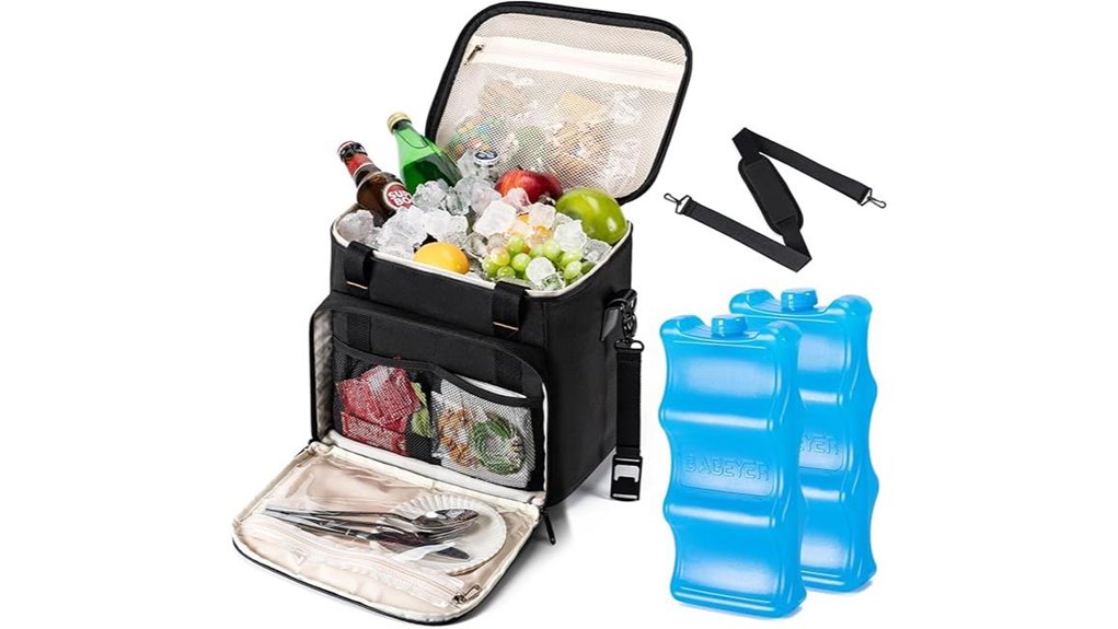 collapsible soft dual pack cooler