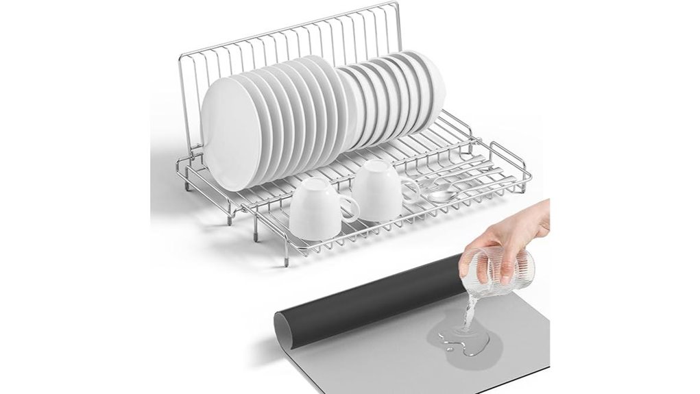 Packable Dish‑Drying Mats for Travel Kitchens Keep Spotless 9 collapsible stainless dish rack