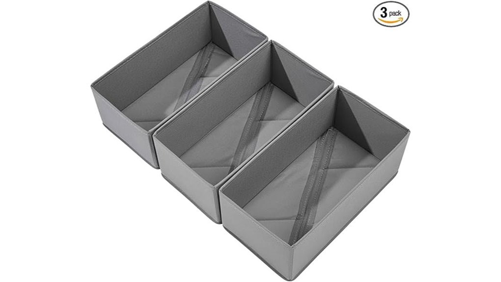 Packing Organizers: Drawer-Style Cubes for Underwear & Socks 11 collapsible three piece sock drawer