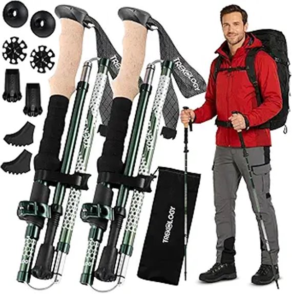 collapsible trek z hiking poles